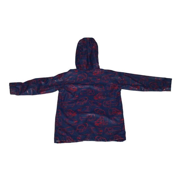 Kitestrings by‎ Hartstrings Rain Jacket Boys Size 4 T Blue Red Trucks - Picture 4 of 7